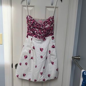 Lilly Pulitzer Ladybug Strapless Dress